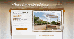 Desktop Screenshot of jakescornerrvpark.com
